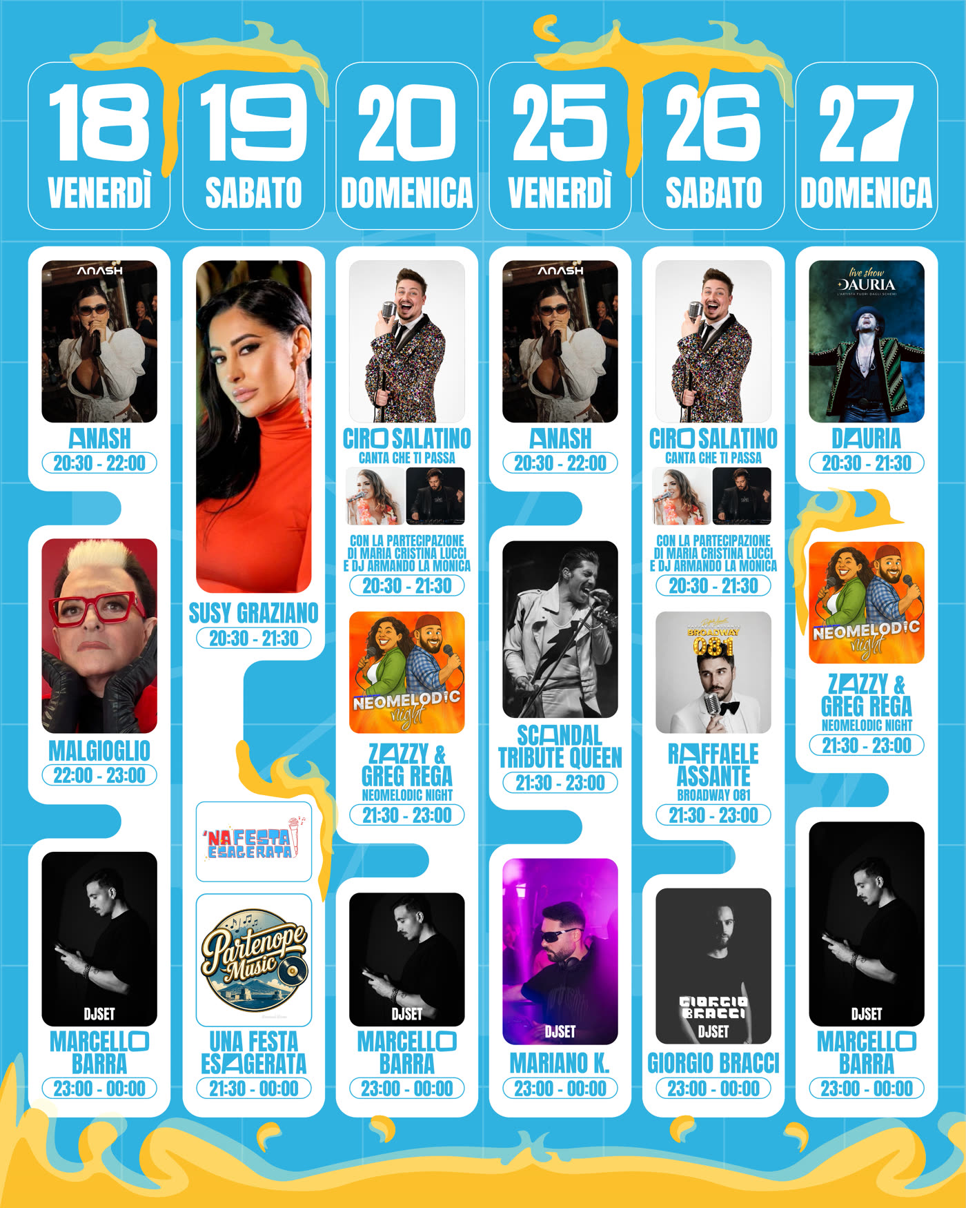 Programma ufficiale Oktober Festival — 18-19-20 e 25-26-27 Settembre