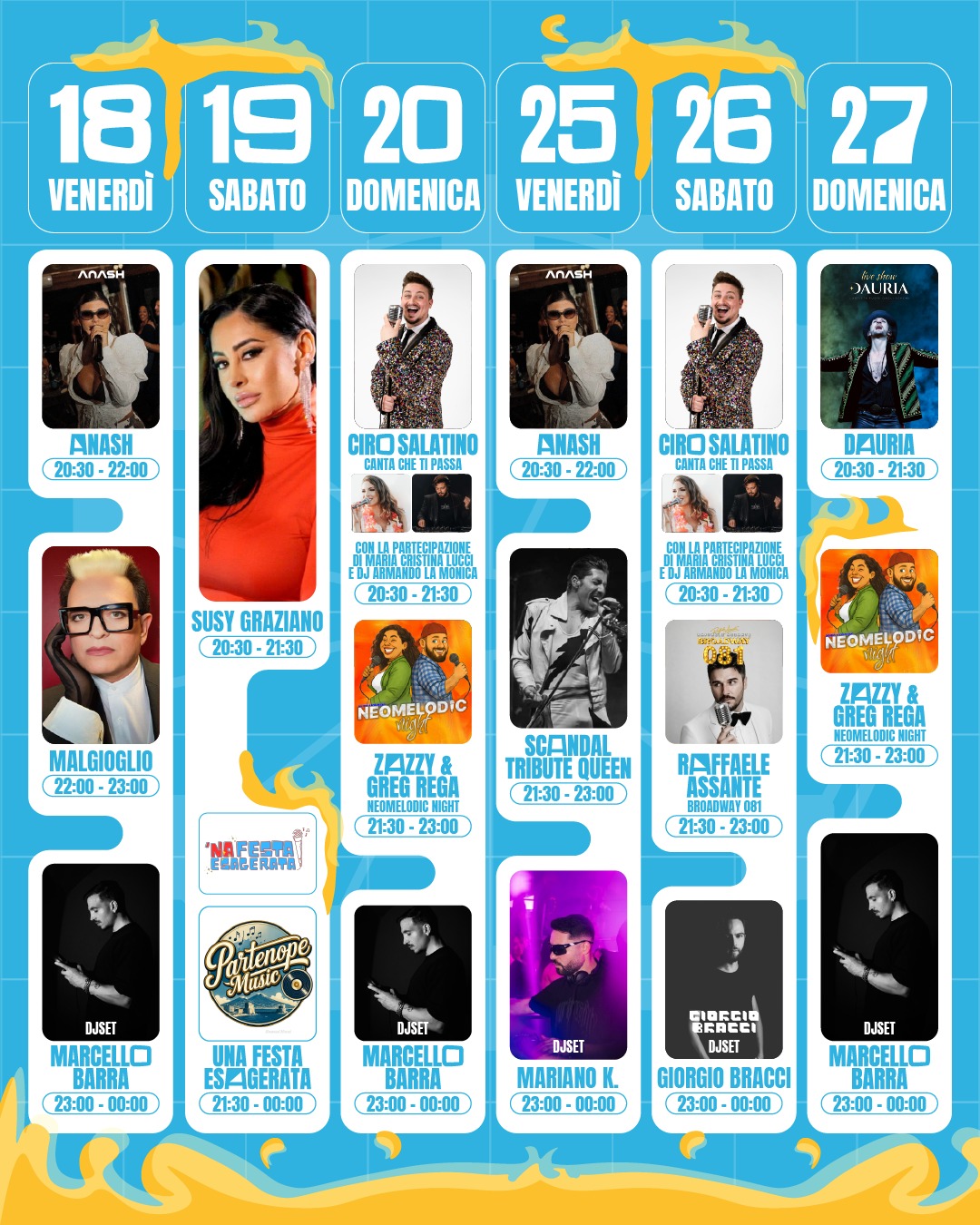 Programma ufficiale Oktober Festival — 18-19-20 e 25-26-27 Settembre